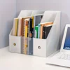 Plastic Multi-Purpose Desk Organizer - Book Stand & File Holder for Office Supplies and Stationery 1
