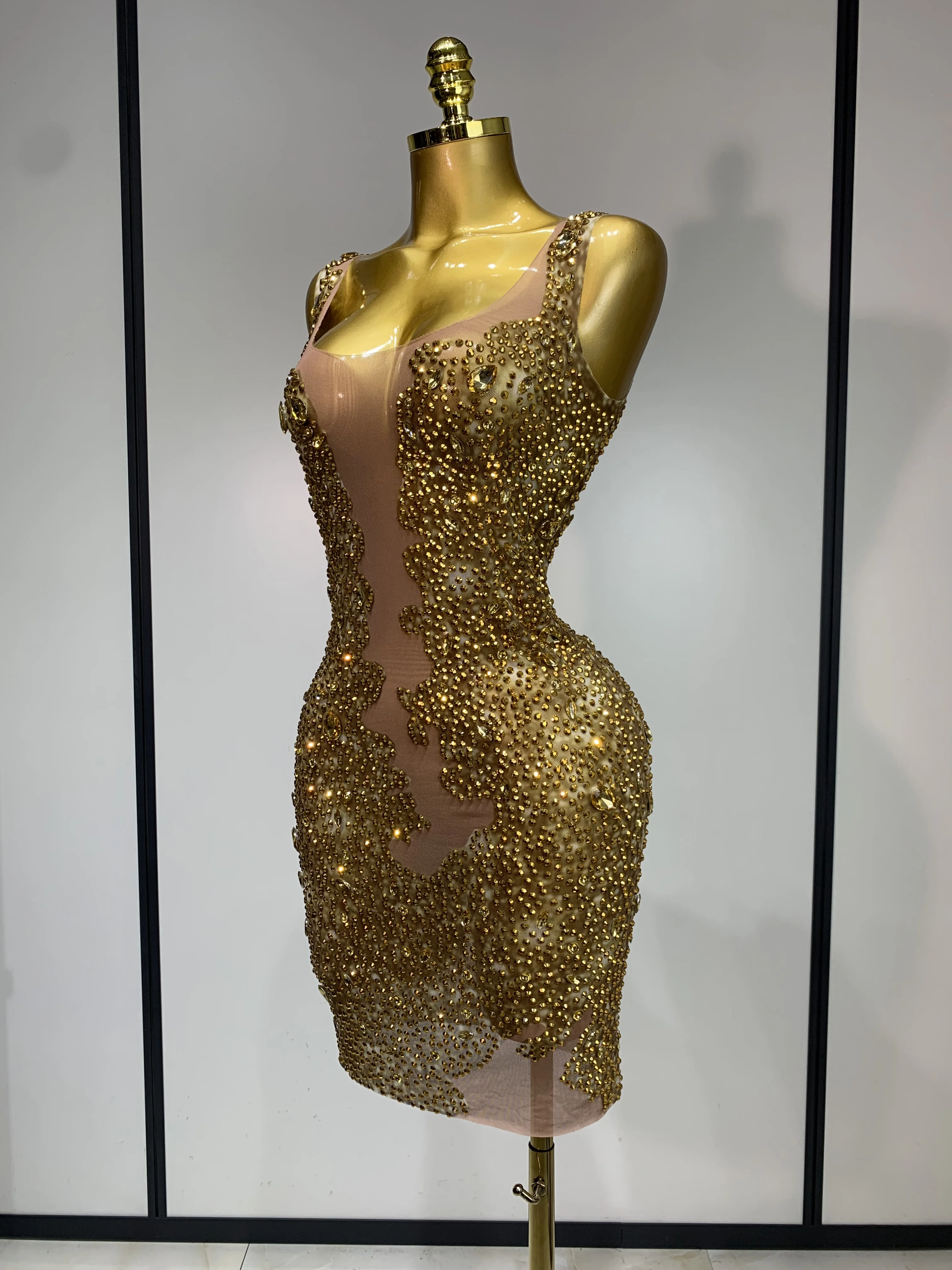 birthday club dress Bodycon Midi Dress with Spaghetti Strap main image 1