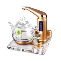 B7 Automatic Add Water Electric Kettle 0.8L Intelligence Teapot Stove Light Crystal Glass Base Anti-dry 7gear temperature adjust 1