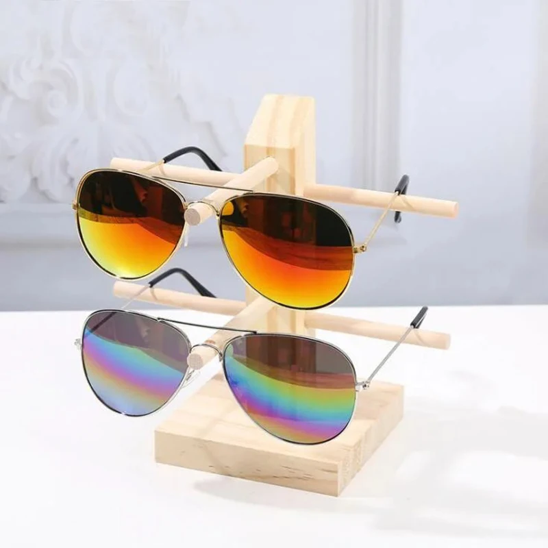 Wood Sunglass Display Stand Multi Layers Storage Shelf Glasses Holder Jewelry Rack for Glasses Showcase Organization Storage 5