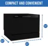 Countertop Dishwasher - 7-Program System for Home, RV, and Apartment - Wash Dishes, Glass, and Baby Products - Hookup R 3