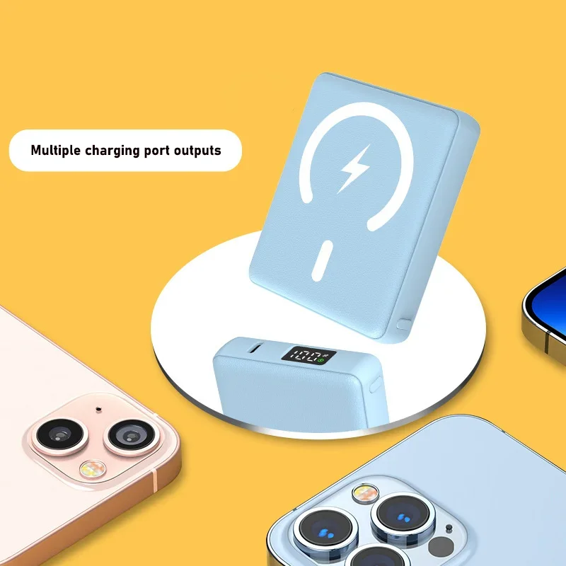 

Portable Magnetic Wireless Power Bank Mobile Charger for Phone Pd 20w Fast Charging Magnetic 20000mAh Wireless