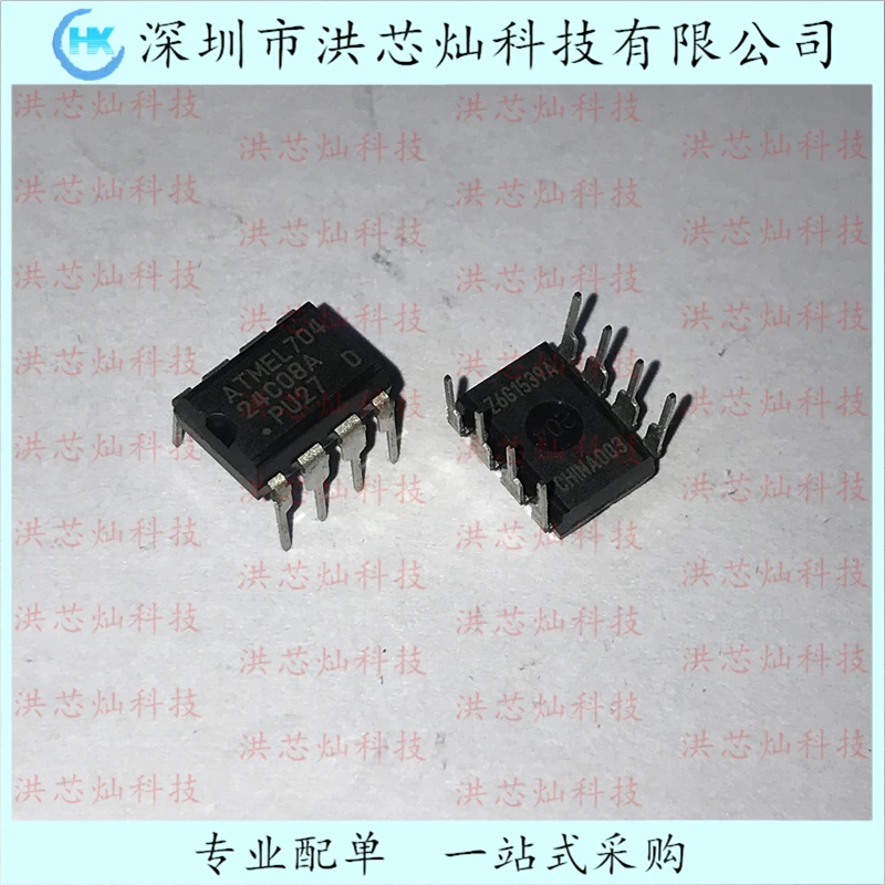 

10 шт./партия AT24C08A ATMEL 24C08A DIP-8 8 оригинал, фотоэлемент. Power IC