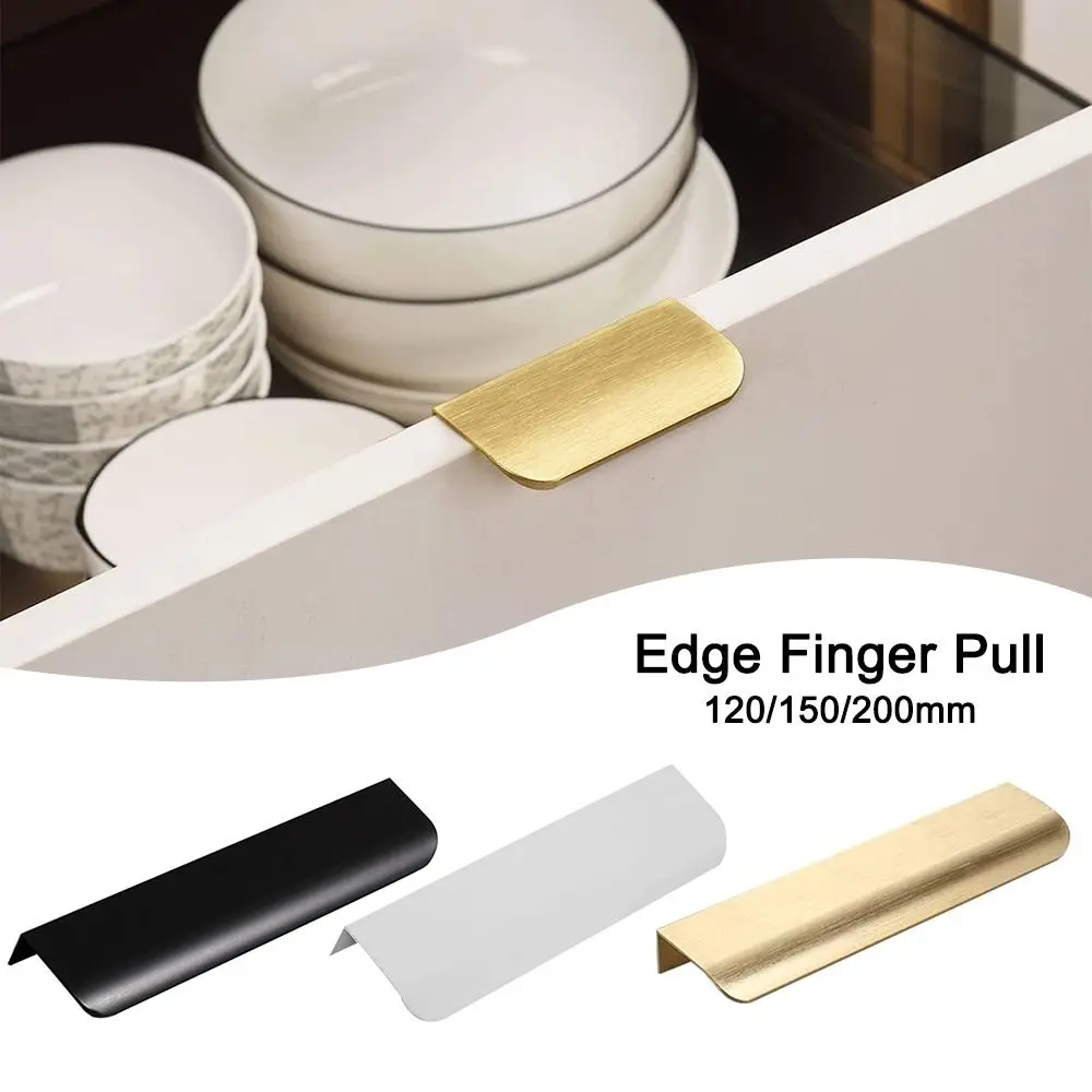 Description Picture 3 of itemBar Pulls Wardrobe Cabinets Pull Handle Edge Finger Pull Drawer Knob Kitchen Cupboard Door Handle Replacement Accessories