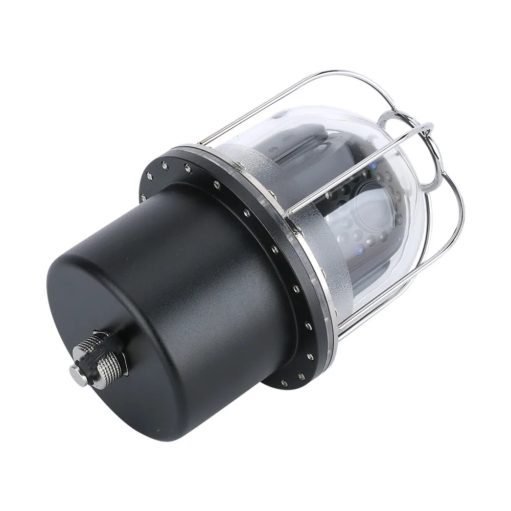 10인치 100m 수중 낚시 비디오 카메라 어군탐지기 IP68 방수 20 LED 360도 회전 돔 회전 파노라마