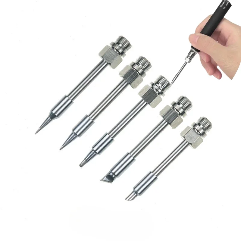 새로운 휴대용 납땜 인두 팁 1pc 8W-30W 배터리 납땜 인두 Usb 휴대용 납..