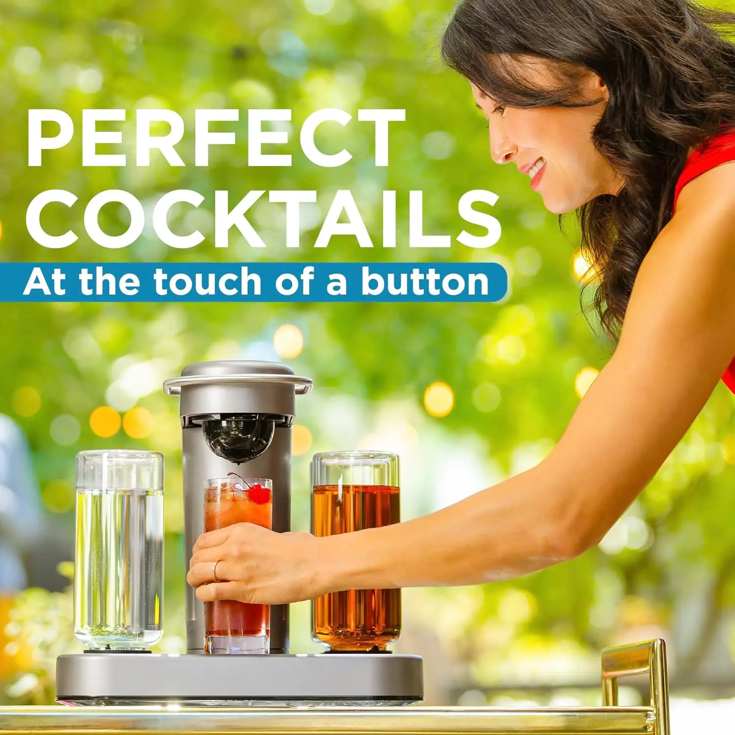 Premium Cocktail and Margarita Machine for The Home Bar with Push-Button Simplicity and an Easy to Clean Design (55300)