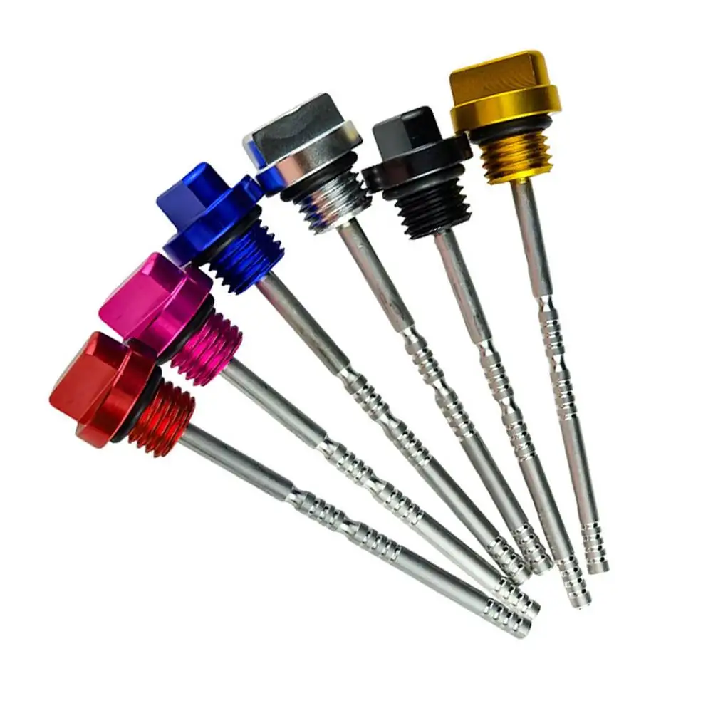 1Pcs CNC Aluminium Ngine Öl Tank Ölmessstab Ebene Indikator Für Die Meisten Motorräder Modifikation Zubehör – Detail 3