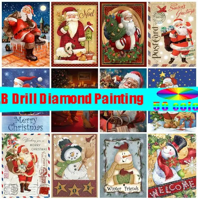 5D Diamond Painting Merry Christmas Black Board Kit