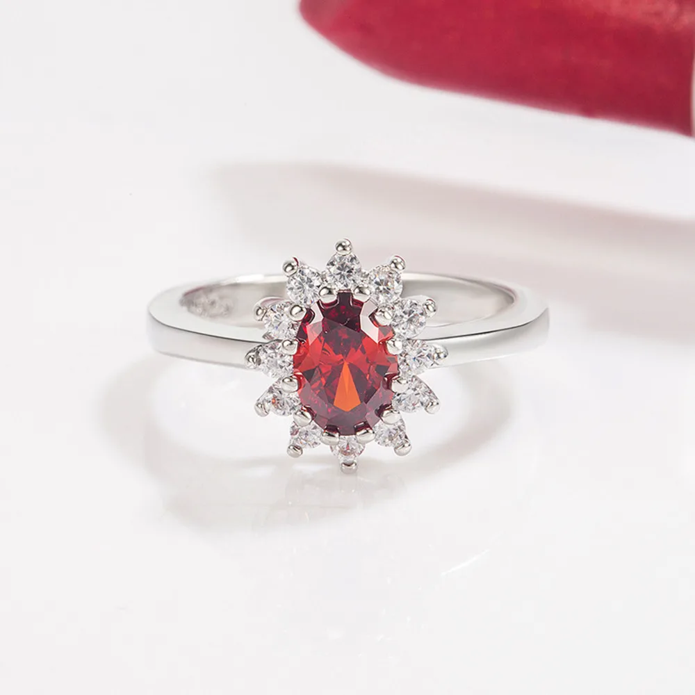 Trendy Claw Set Zirconia Emerald Ruby Sapphire Wedding Ring For Women 925 Sterling Silver Jewelry Promise Ring Size5-10 silver rings,silver ring,wedding rings,gemstone ring