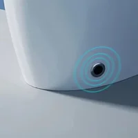 Smart Bidet Toilet with Heated Seat&Auto Flush,One-Piece Ceramic Automatic Toilet,Night Light,Warm Air Dryer,Foot Sensor Flush 4