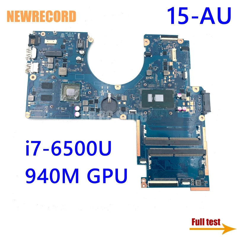 

Материнская плата для ноутбука HP 15-AU 15-AU010WM DAG34AMB6D0 856227-601 856227-001 Geforce 940M SR2EZ
