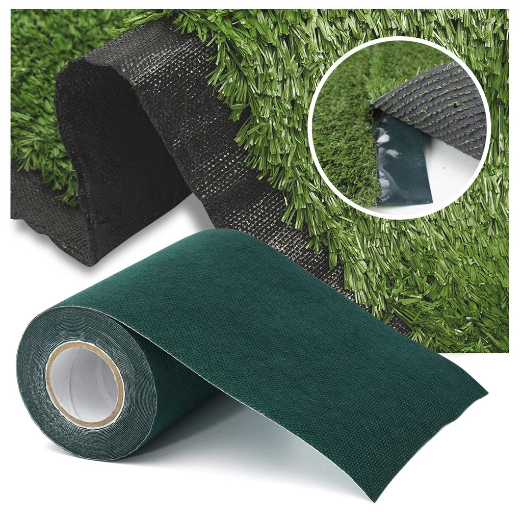 Artificial Grass Seaming Tape Self-Adhesive Tape-15cm x 10m, Green