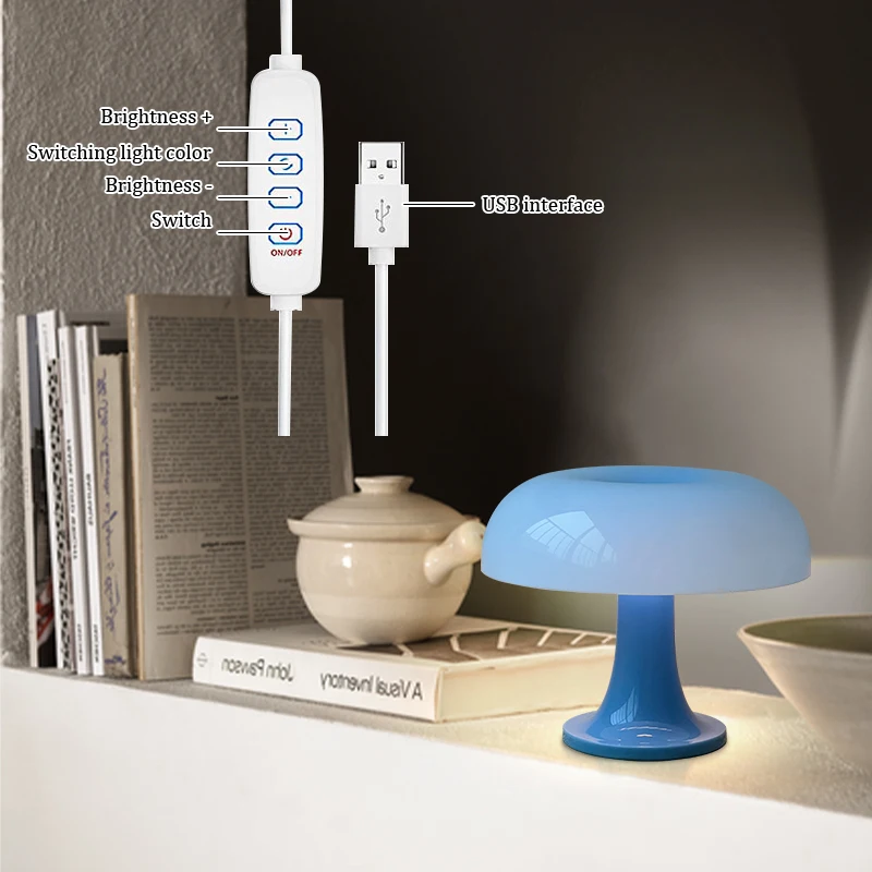 Modern Minimalist Mushroom Table Lamp 2
