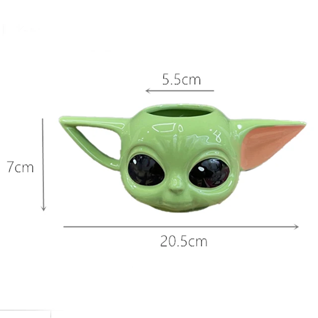 Disney Kawaii Baby Yoda Grogu Cup Action Figure Toys StarWars Mandalorian  Baby Yoda 3D Mug Coffee Cup Lovely Christmas Gifts - AliExpress