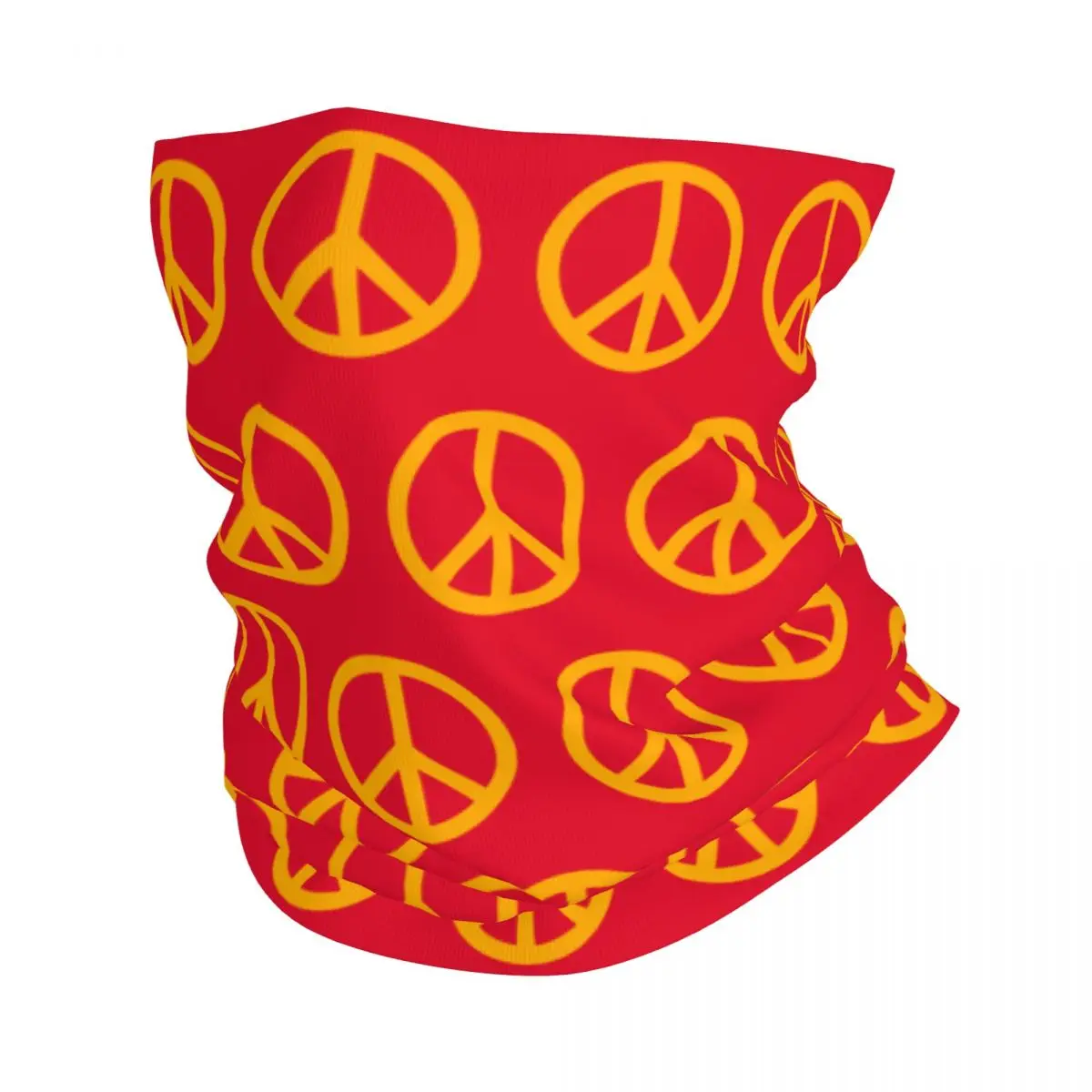 

Peace Symbol Bandana Winter Neck Warmer Men Windproof Wrap Face Scarf for Hiking Gaiter Headband