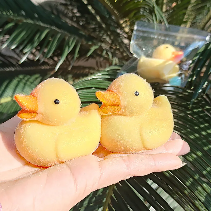 2024 Kawaii Plush Yellow Duck Stress Relief Soft Toy Mochi Taba Squishy New Fidget Toy Pinch Toy Cute Duck Girl Birthday Gift 5