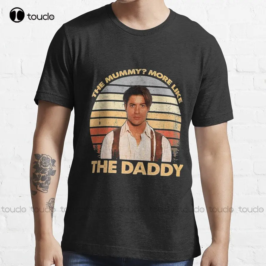 Brendan Fraser Meme The Mummy More Like The Daddy T-Shirt Shirts For Women Cotton Outdoor Simple Vintage Casual Tee Shirts New