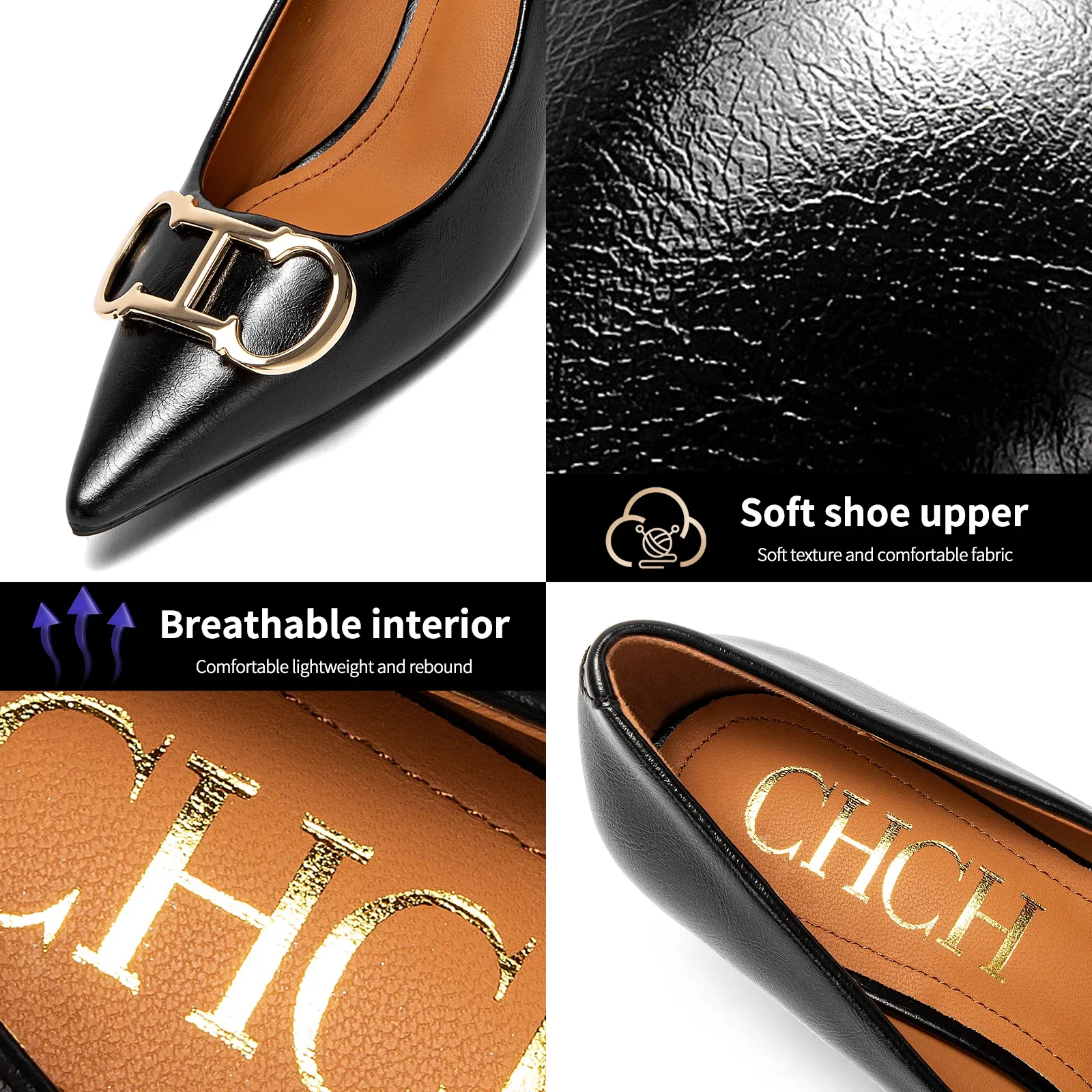 العلامة التجارية CHCH أحذية نسائية أشار تو عالية ا...