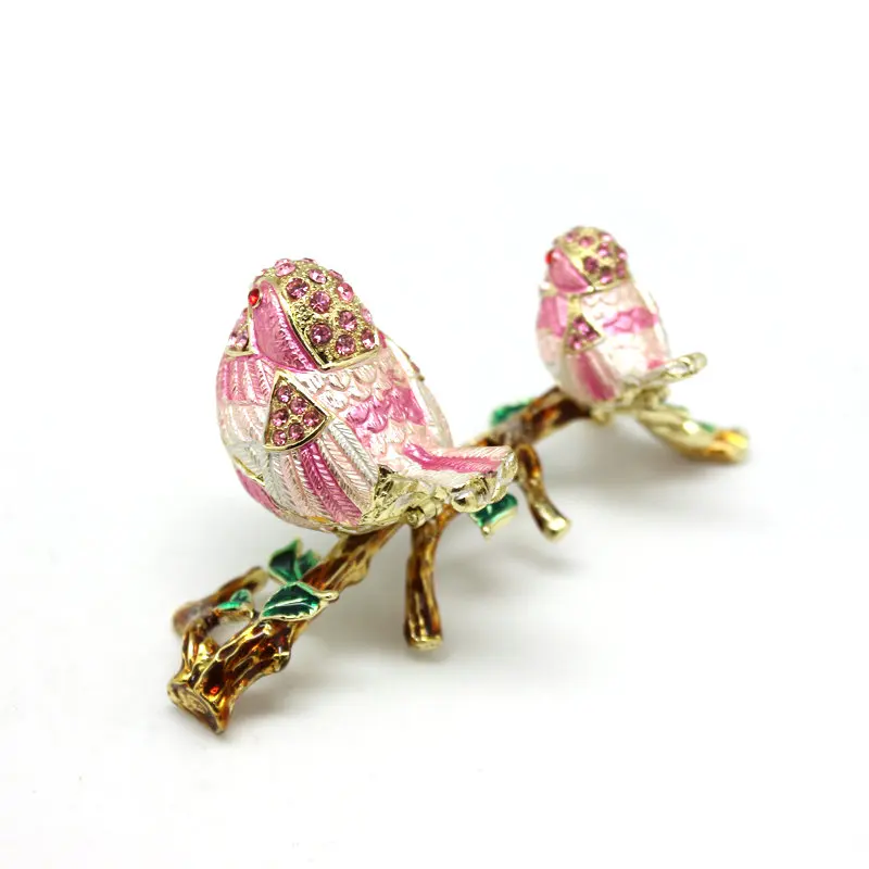 SHINNYGIFTS Double birds on the leaf Trinket Box Jewelry Gift Box lovely Gifts for Girls