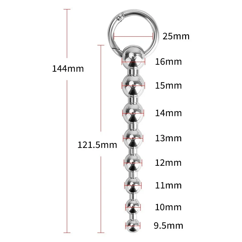 Stainless Steel Pulling Ball Horse Eye Rod Urethral Blocker Penis Dilator Uretral Estimulador Adult Sex Cock Stick Uretra Plug