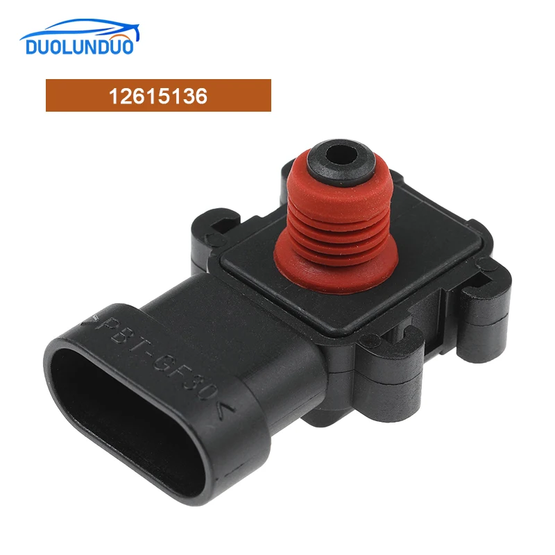 

New 12615136 MAP Sensor for Chevrolet Silverado Suburban Cadillac/GMC LS1 LS3 LS6 LS7 LS9 LQ4 LY6 12615136
