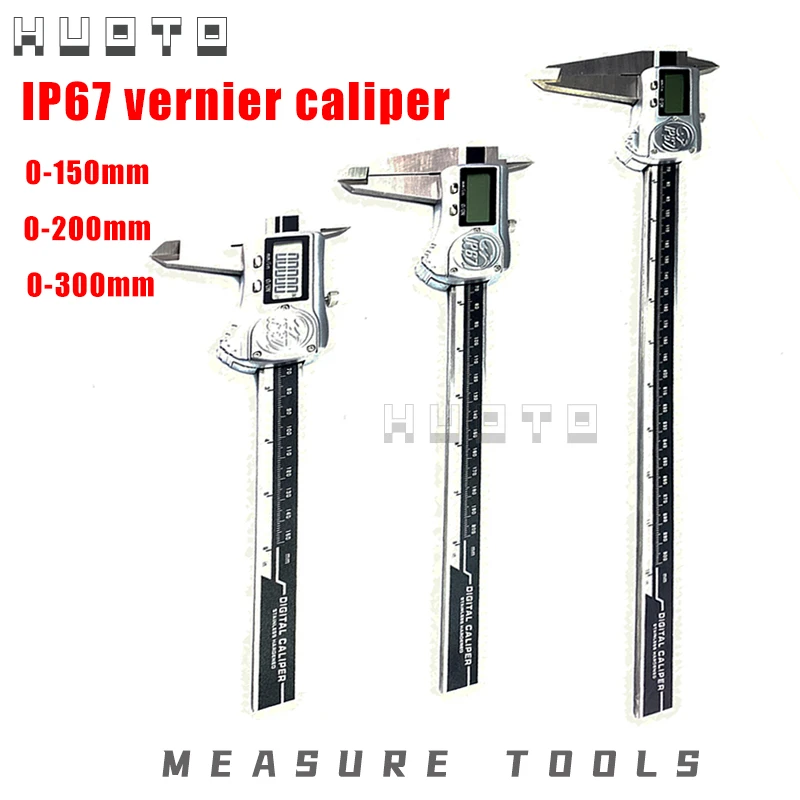 0 150mm 200mm 300mm IP67 waterproof electronic digital vernier caliper ...