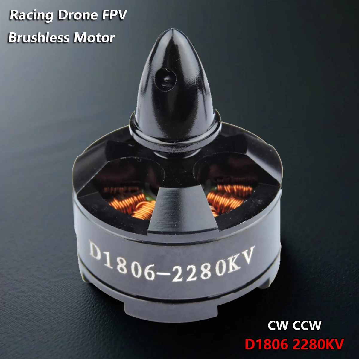 Moteur Brushless D1806 KV2200 CW/CCW pour Drone FPV