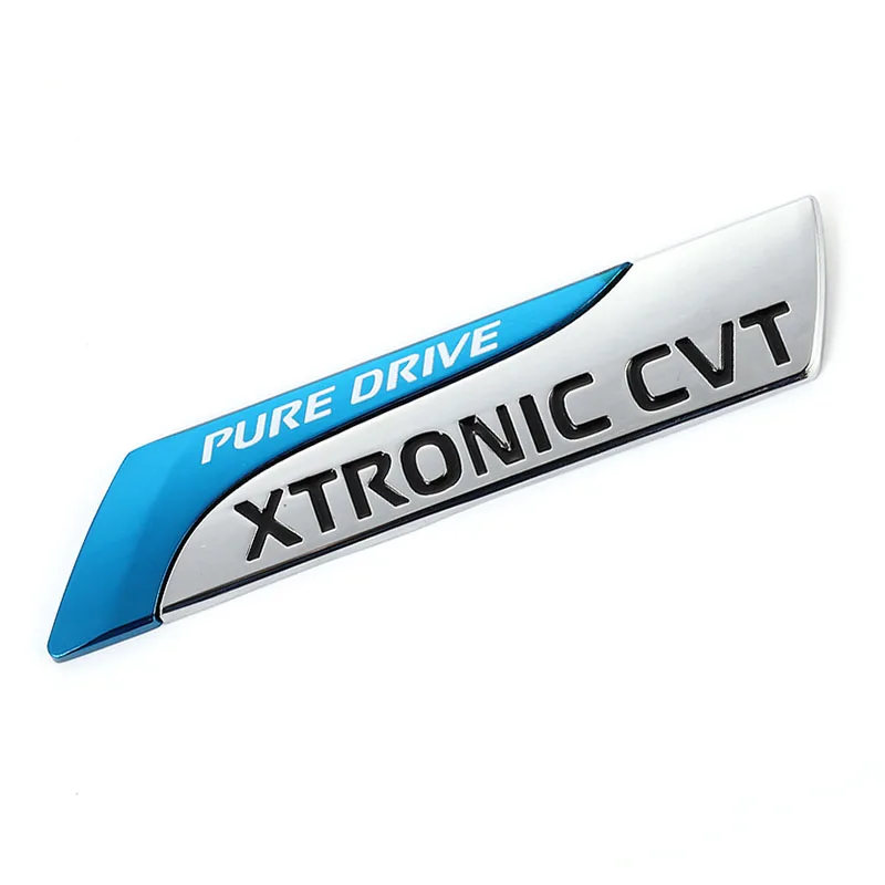 

Pure Drive XTRONIC CVT Nismo Metal Emblem Badge Tail Sticker Decal for Nissan Qashqai X-Trail Juke Teana Tiida Sunny Note Almera