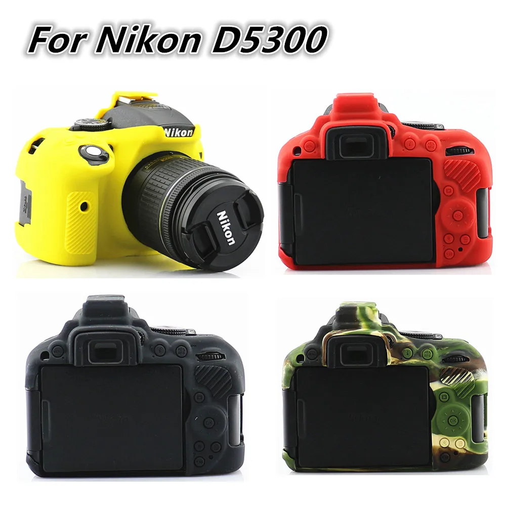 Silicone Case Cover DSLR Camera Bag for Nikon Z50 Z5 D750 D3200 D3300 D3400 D3500 D5300 D5500 D5600 D7100 D7200 D7500 camera case