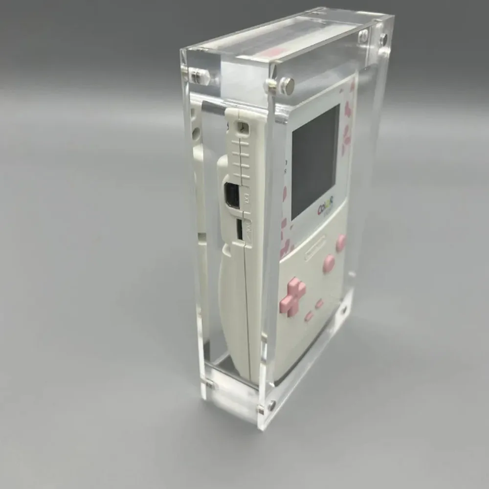 Scatola di immagazzinaggio della scatola di visualizzazione della console con copertura magnetica acrilica per console di gioco per Gameboy COLOR per GBC