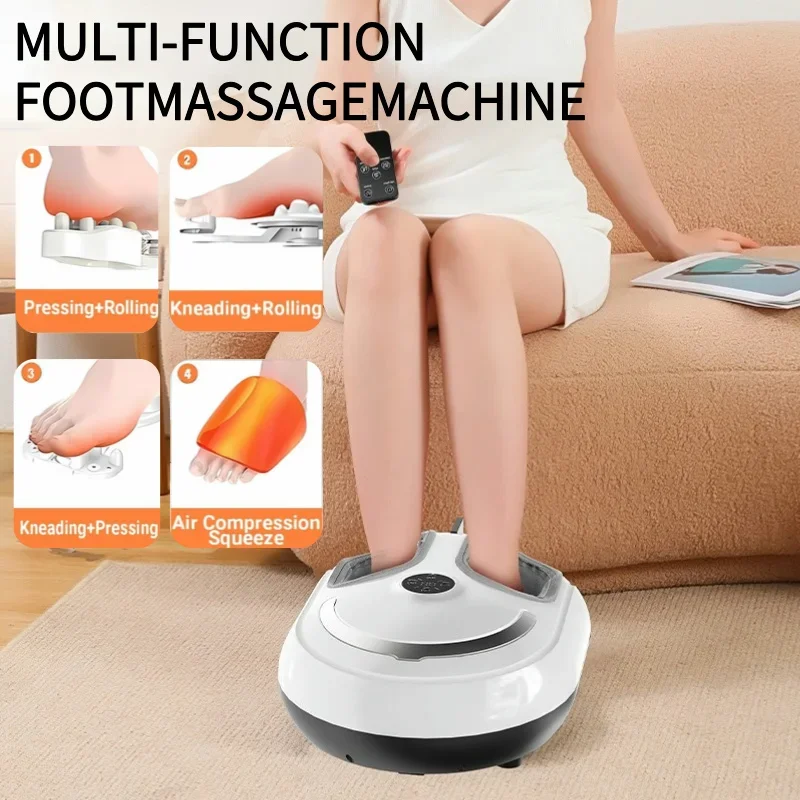 Electric Foot Massager with Heating and Shiatsu for Relaxation