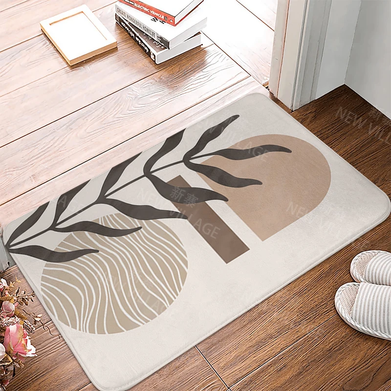 Anti-slip Bath Mat Bathroom Small Rug Shower Mat Home Decor Door Kitchen Bedroom Entrance Room Mats boho abstract morandi