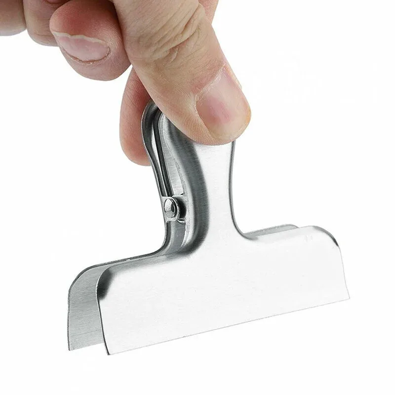 Steel Chip Bag Clips Heavy Duty Airtight Seal Clamp Food Saver Snack Open Bags Kitchen Storage