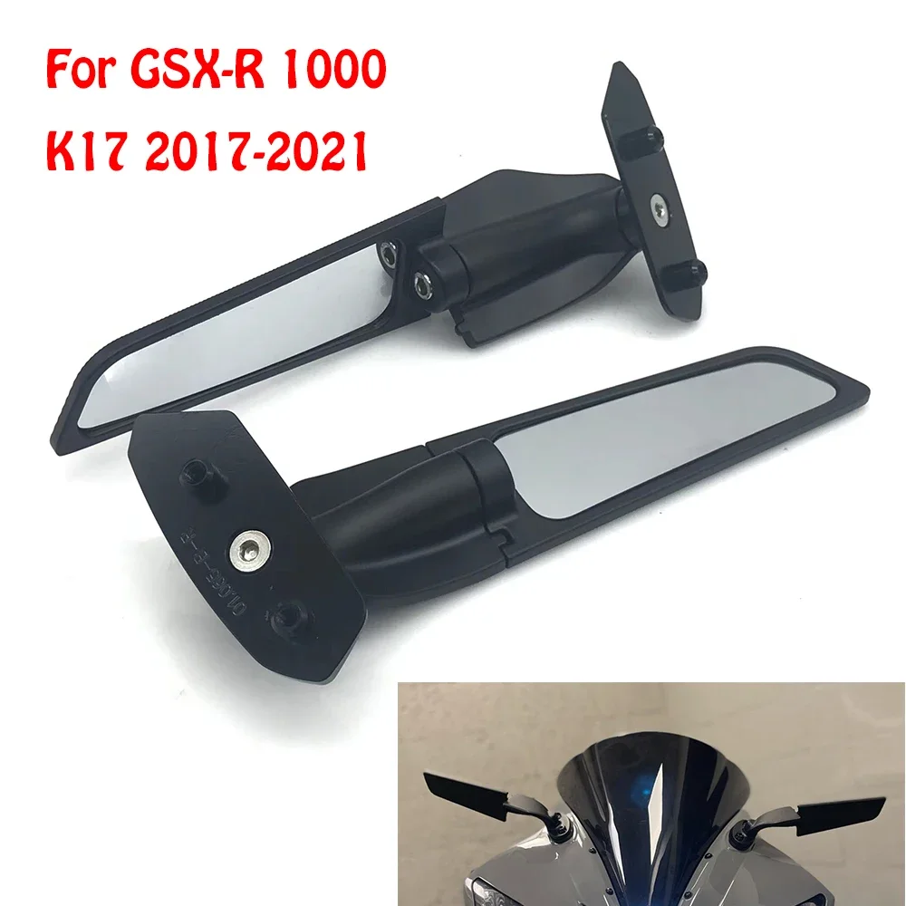 

Motorcycle Adjustable Rotating Rearview Mirror Modified Wind Wing Winglets Accessories For SUZUKI GSXR GSX-R 1000 GSX-R1000 2017
