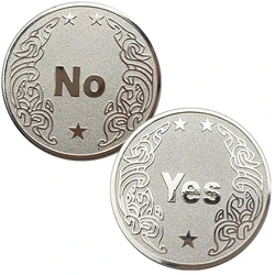Creative Yes or No Decision Commemorative Coin - Unique Collectible Gift (Silver)