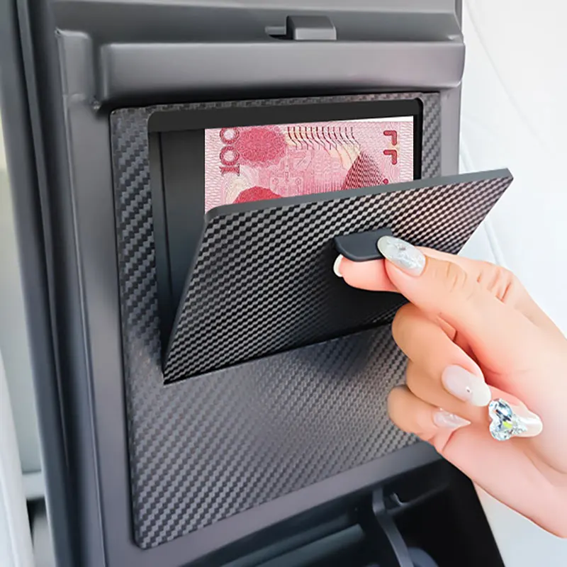 

For Tesla Model 3 Y Armrest Magnetic Hidden Storage Box Custom Fit Center Console Organizer Armrest Hidden Secret Compartment