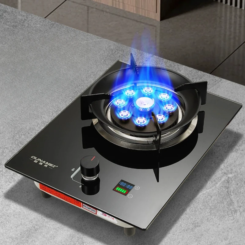 Small and Exquisite Kitchen Energy-saving Energy Gas Stove Household Fire Natural Gas Liquefied Stove Timing