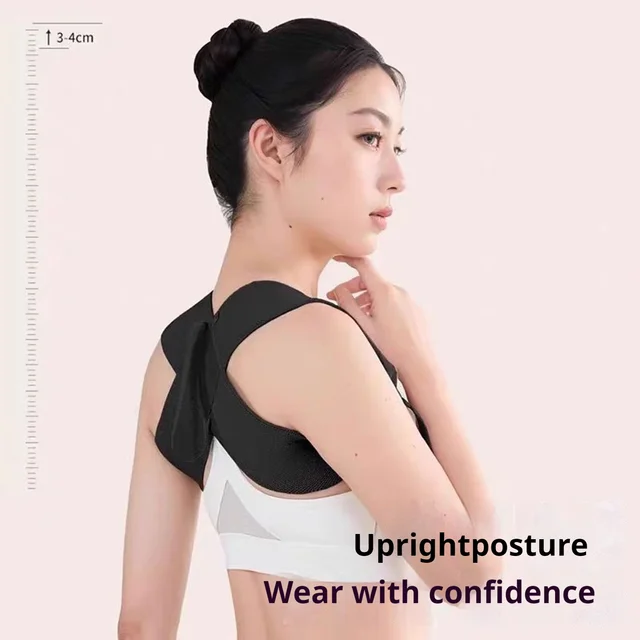 Posture Corrector for Back Support Lightweight Upper Back Brace for Neck Shoulder and Clavicle EVA Training Belt 2