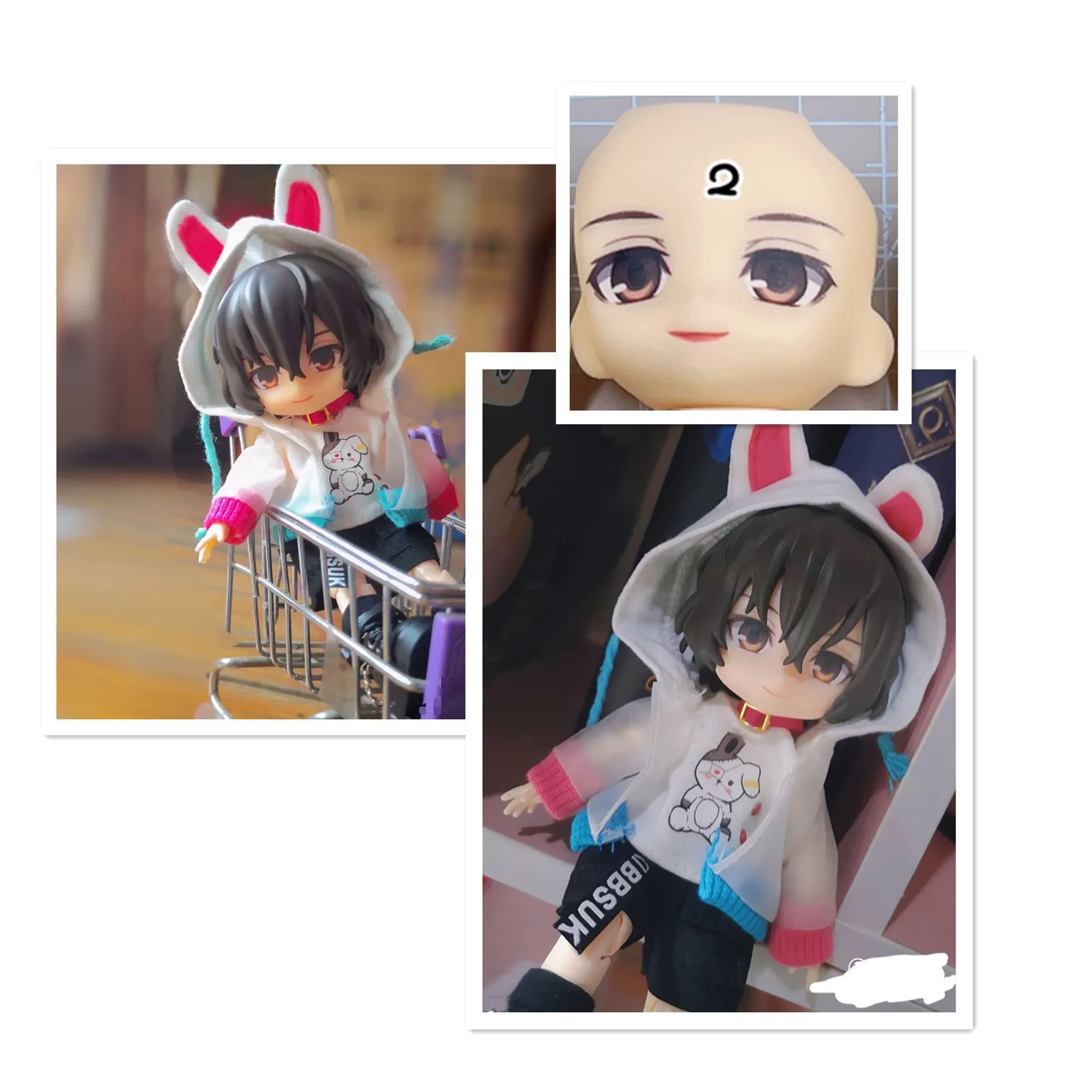 Stray Dogs Dazai Osamu Handmade Water Paste Face Alternate Expression Ob11 Doll Accessories