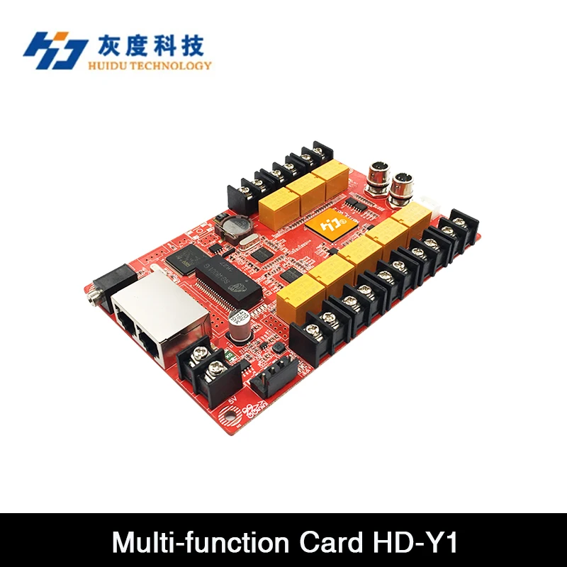 

Huidu Multi-function Card HD-Y1,On-board Temperature and Humidity ,8 Channels Replay Switch Control Power Supply