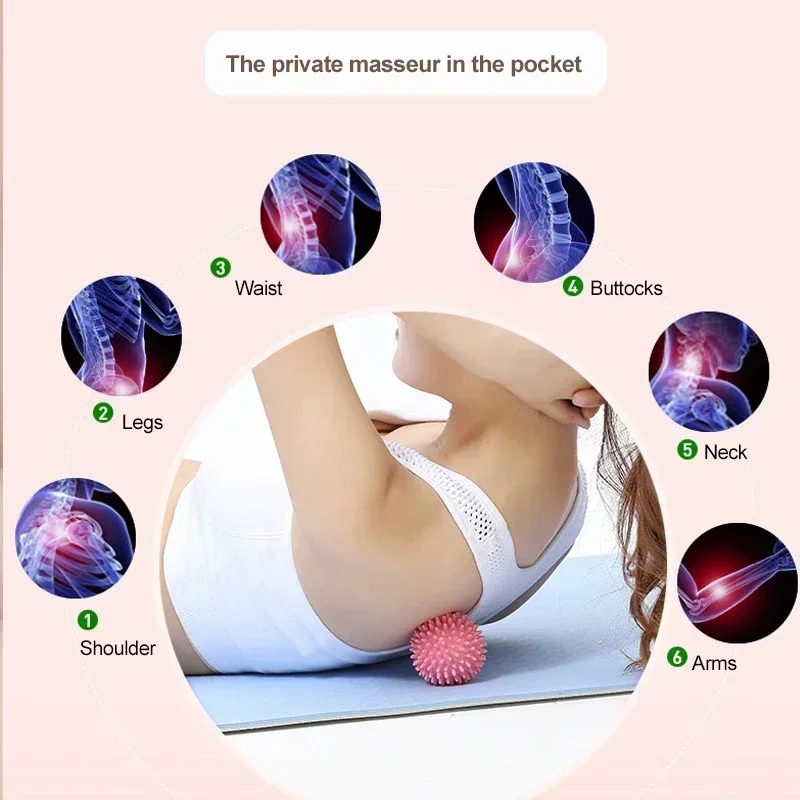 6cm Fascia Ball Muscle Relaxation Massage Yoga Fitness Shoulder Neck Feet Foot Massage Hard Cervical Fascia Meridian Ball massage ball fitness ball