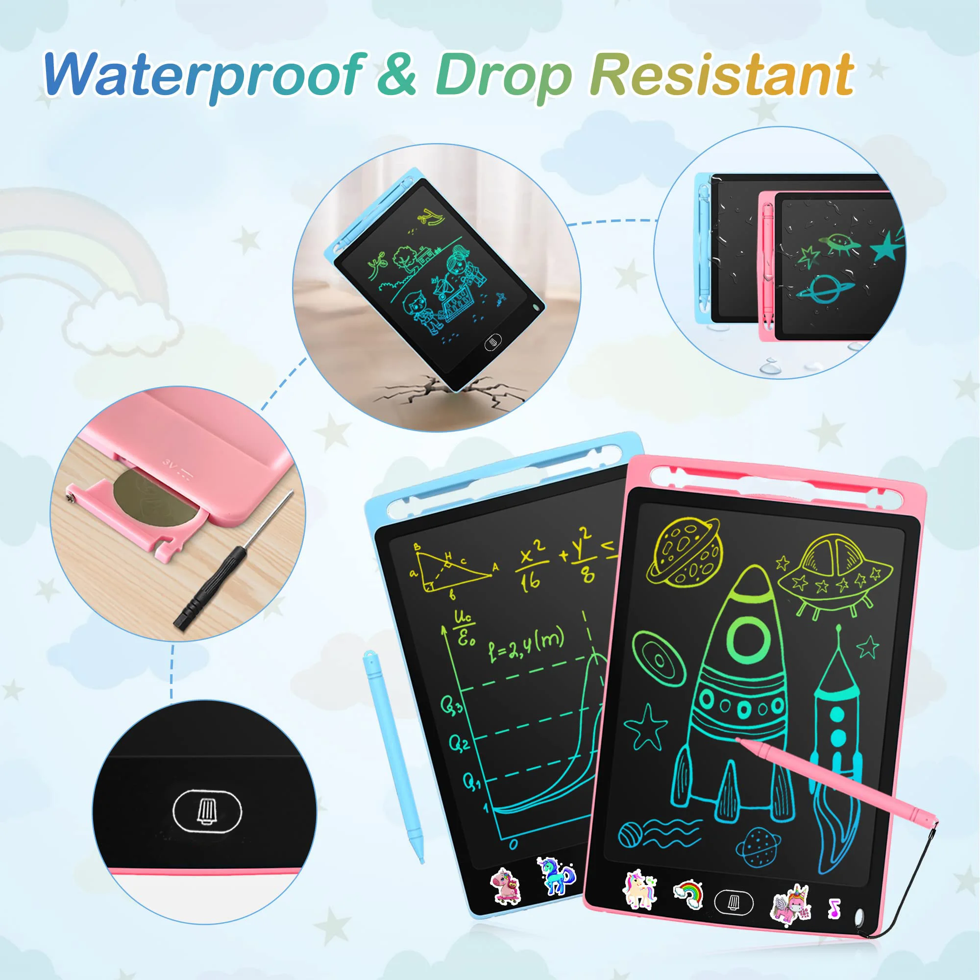 LCD Writing Tablet Board,Drawing Tablet Children Toys, Educational Toys for 3 4 5 6 7 Year Old Girls Boys Baby Kids Toys 4