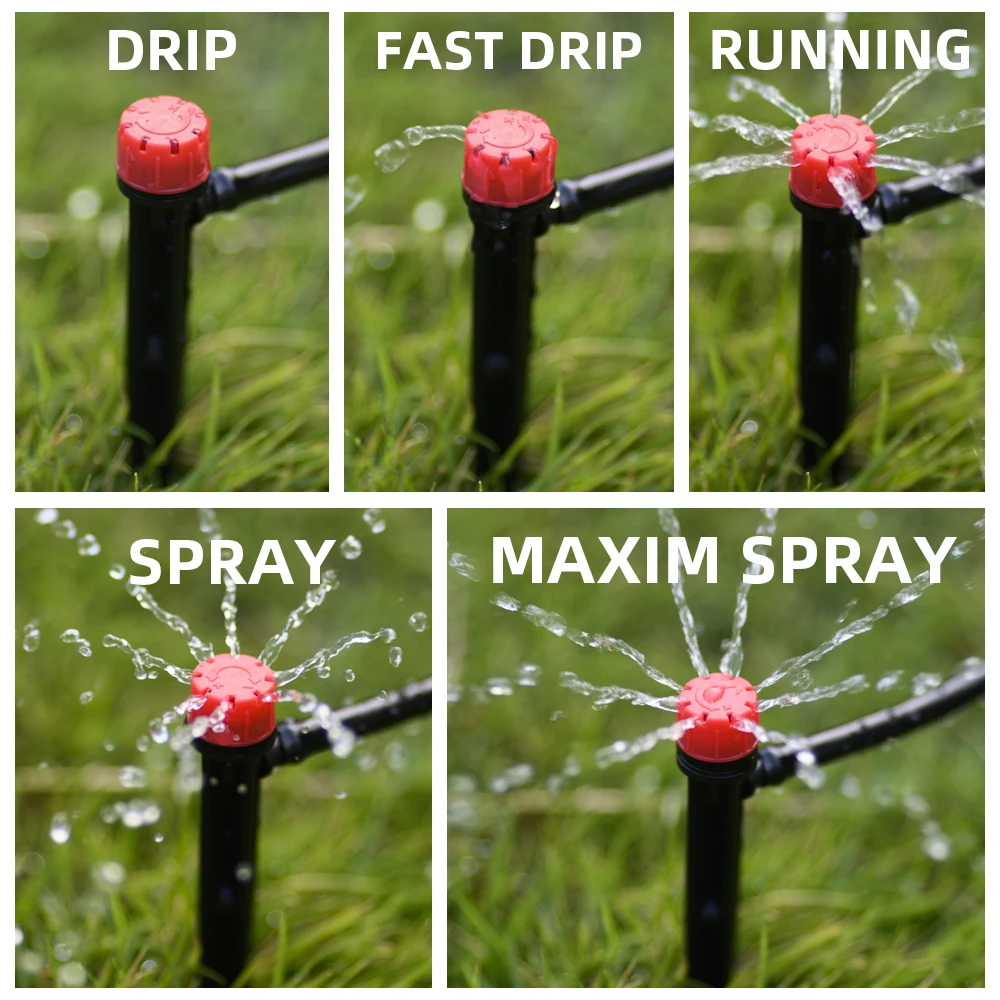 5M-60M Drip Irrigation System Plant Watering Set 360 Degree Adjustable Drippers For Irrigation Garden Watering System