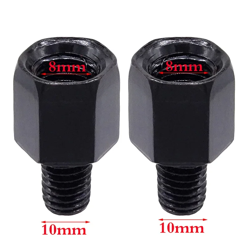 Universal Mirror Adapter 1 Pair M10 M8 Clockwise Motorcycle Motorbike Rearview Mirror Adapter Bolt Steel Metal for Motorcycle motorcycle mirror motorcycle mirrors motorcycle mirror mount motorcycle mirror bracket