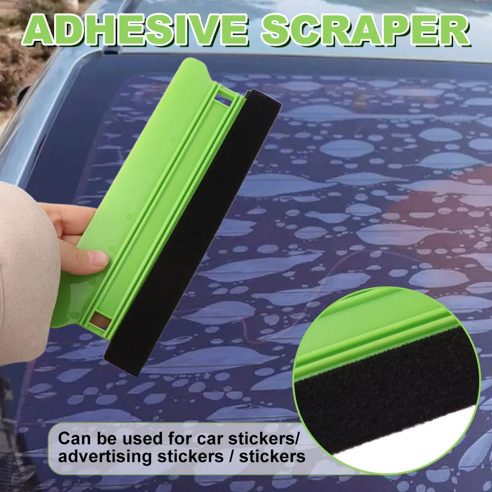 Premium Felt Edge Squeegee Set with Hanging Hole - Scratch-Free Comfort Grip for Effortless Vinyl Application, 2-Pack