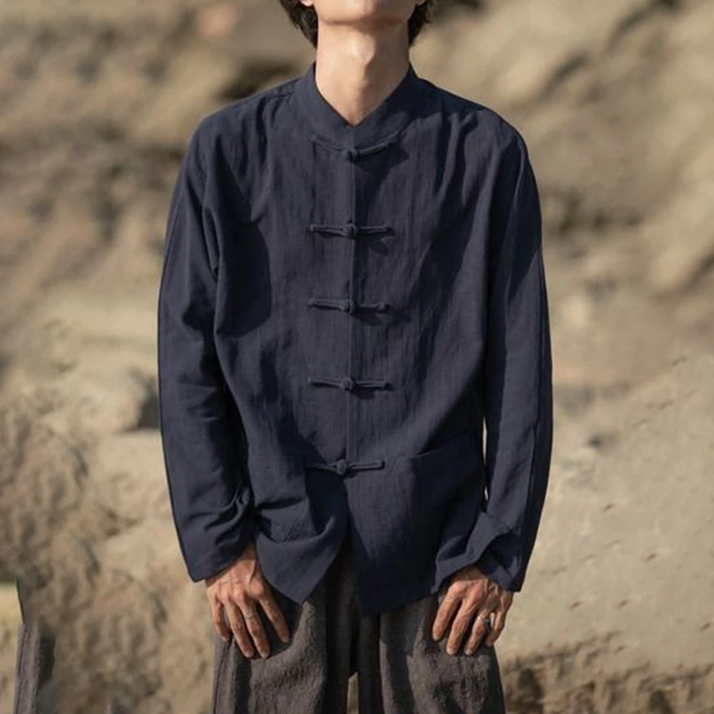 

Hot New Men's Blouse Shirt Autumn Black\Apricot\White\Navy Casual Comfortable Holiday Long Sleeve Solid Color