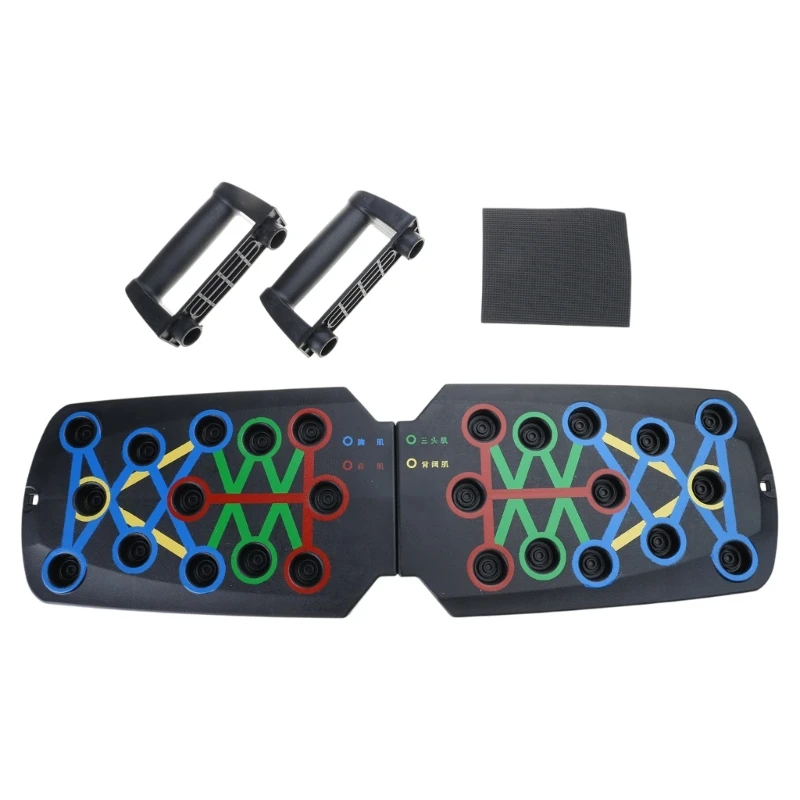 Push Up Boards, Foldable Multifunctional Fitness Push Up Bar Chest Muscle Exercise Homeworkout Equipment Pushup Board