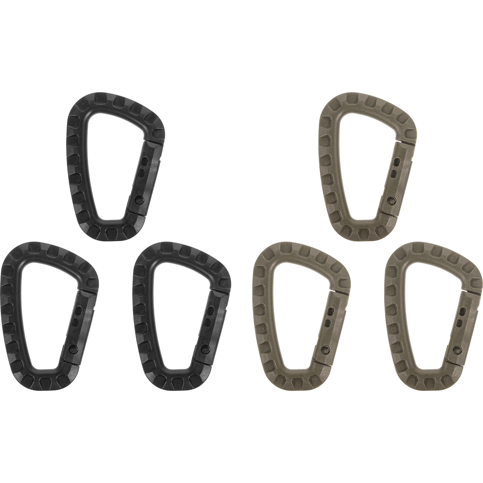 

6 Pcs Carabiner Keychain Climbing D Rings Backpack Outdoor High Quality