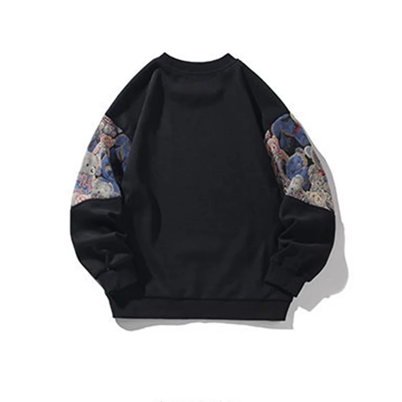 Men's Bear Embroidery Casual Sweatshirt